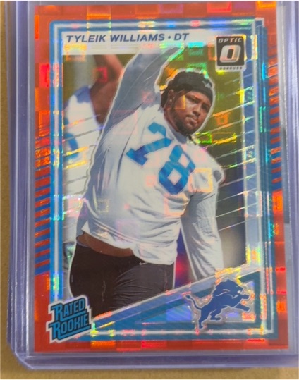 2025 Donruss Optic #246 Tyleik Williams Blue Hyper — front