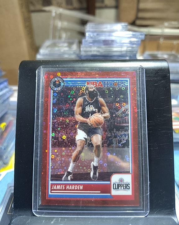 2023-24 Panini NBA Hoops Premium Stock #77 James Harden — front