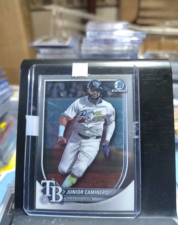 2025 Bowman Chrome #80 Junior Caminero — front