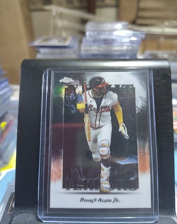 2025 Topps Chrome Update #NT-3 Ronald Acuña Jr. Night Terrors — front