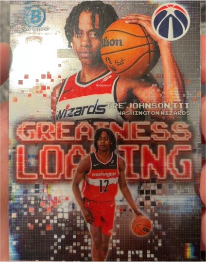 2025-26 Bowman Greatness Loading #GL-6 Tre Johnson III — front
