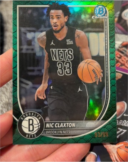 2025-26 Bowman Chrome #BCV-150 Nic Claxton — front