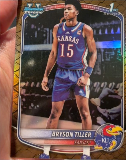 2025 Bowman Chrome #BCP-8 Bryson Tiller — front