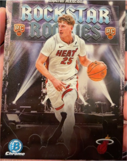 2025 Bowman Chrome #RR-20 Kasparas Jakucionis — front