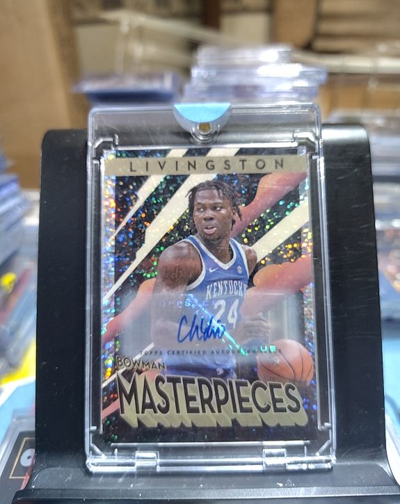 2022-23 Bowman University Best #BM-3 Chris Livingston Masterpieces Speckle Refractor — front