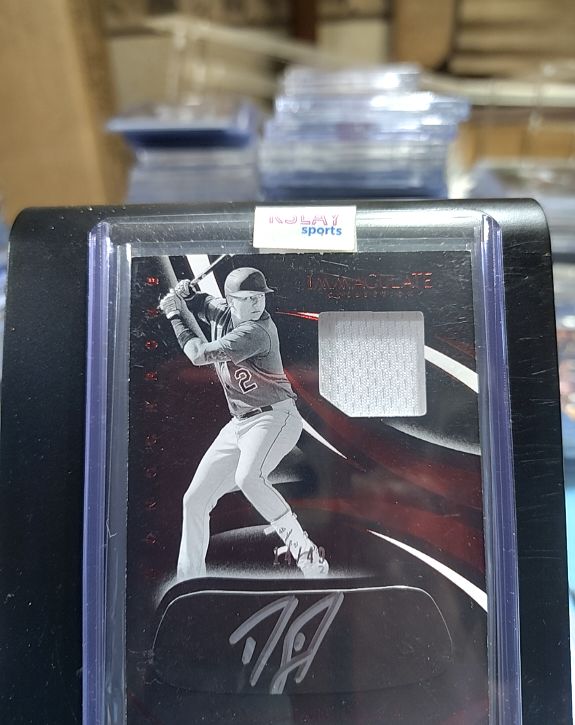 2020 Panini Immaculate Monochrome Relics #MC-TZ TJ Zeuch — front