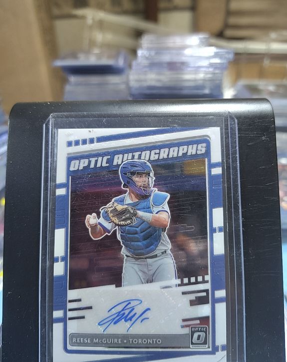 2020 Panini Donruss Optic Autographs #OA-RM Reese McGuire — front