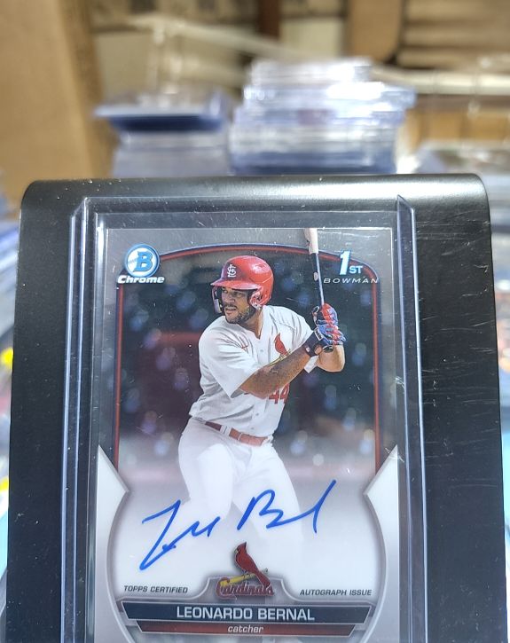 2023 Bowman Chrome #CPA-LB Leonardo Bernal — front
