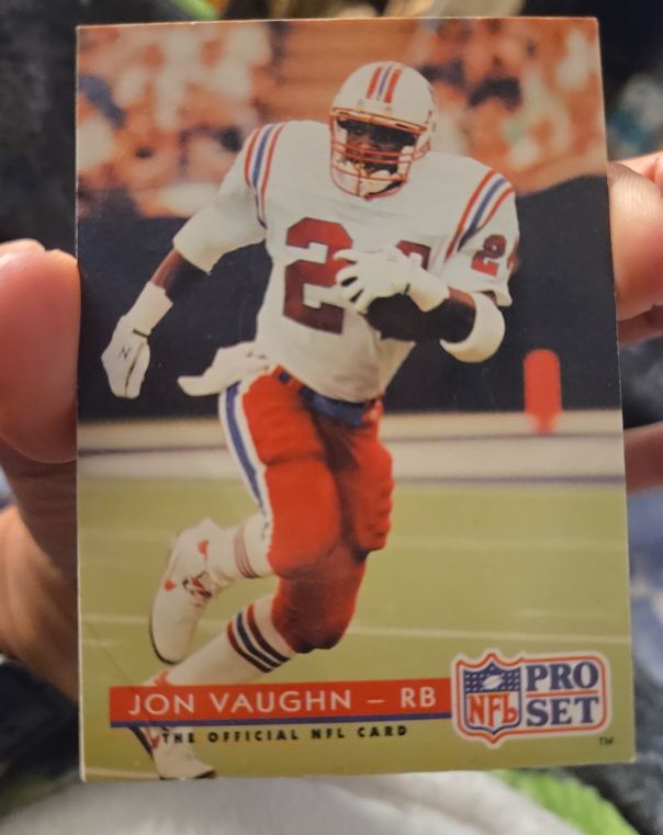 1992 Pro Set #251 Jon Vaughn — front