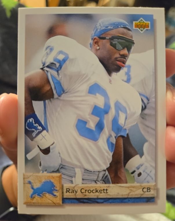 1992 Upper Deck #492 Ray Crockett Detroit Lions — front