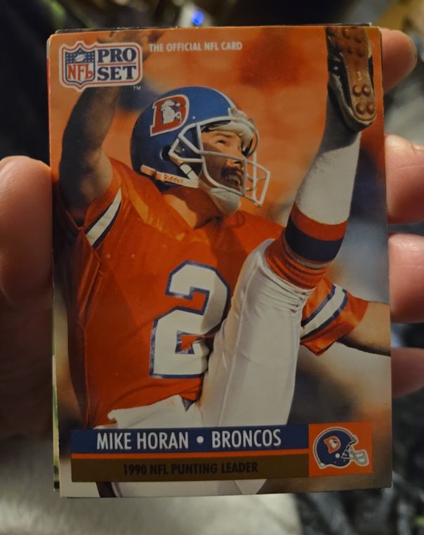 1991 Pro Set #15 Mike Horan Denver Broncos — front