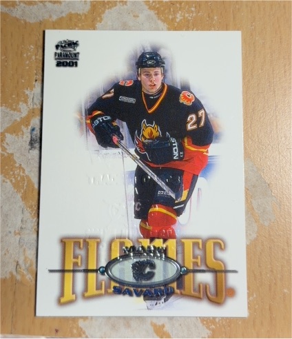 2000-01 Pacific Paramount #38 Marc Savard Calgary Flames — front