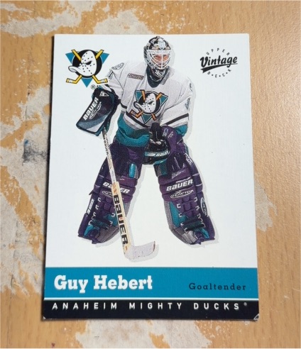 2000-01 Upper Deck #6 Guy Hebert Anaheim Mighty Ducks — front