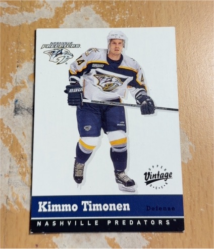 2000-01 Upper Deck Vintage #206 Kimmo Timonen — front