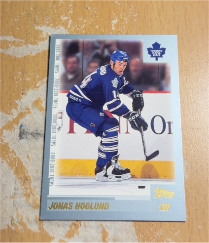2000-01 Topps #37 Jonas Hoglund — front