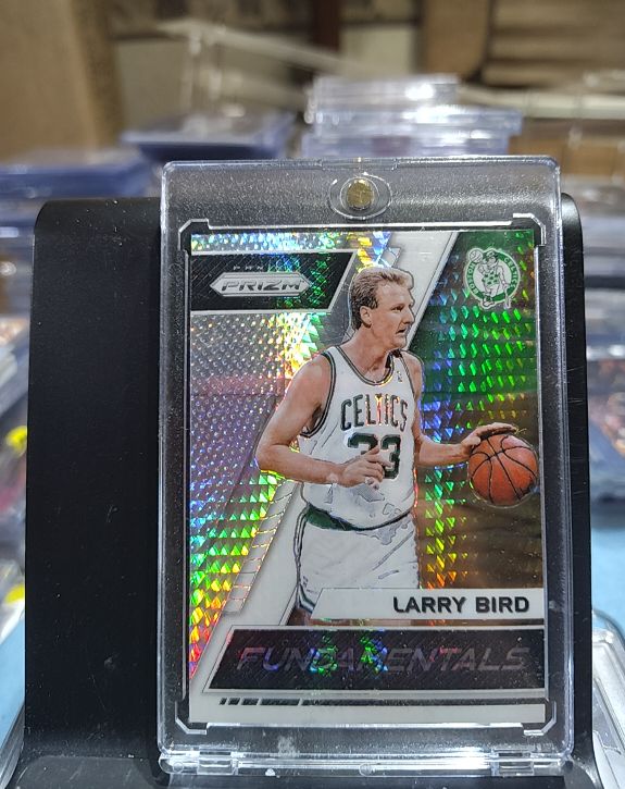 2017-18 Panini Prizm #7 Larry Bird Fundamentals Silver Prizm — front