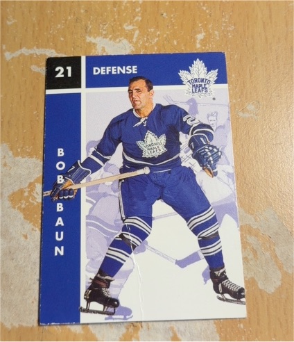1995-96 Parkhurst '66-67 #117 Bob Baun — front