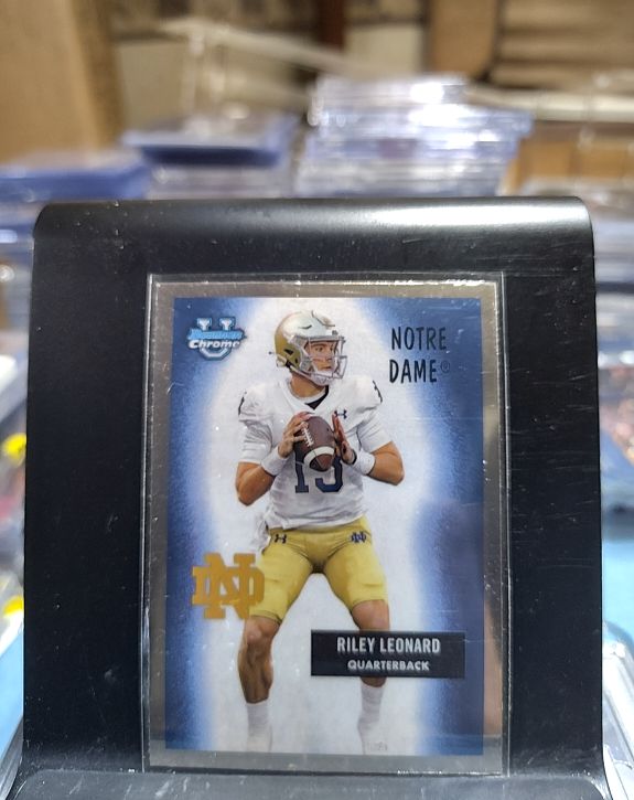 2024 Bowman University Chrome #55B-30 Riley Leonard — front