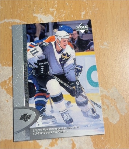 1996-97 Upper Deck #276 Mattias Norstrom — front