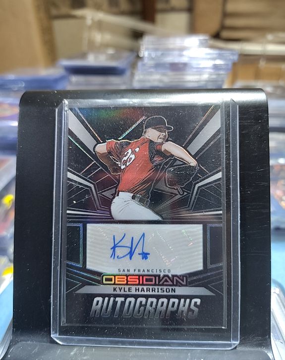 2023 Panini Chronicles Obsidian #OA-KH Kyle Harrison — front
