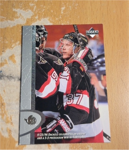 1996-97 Upper Deck #303 Andreas Dackell — front