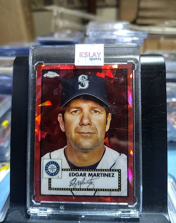 2021 Topps Chrome Platinum Anniversary #530 Edgar Martinez — front