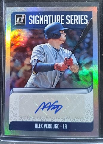 2018 Donruss Signature Series #SS-AV Alex Verdugo — front