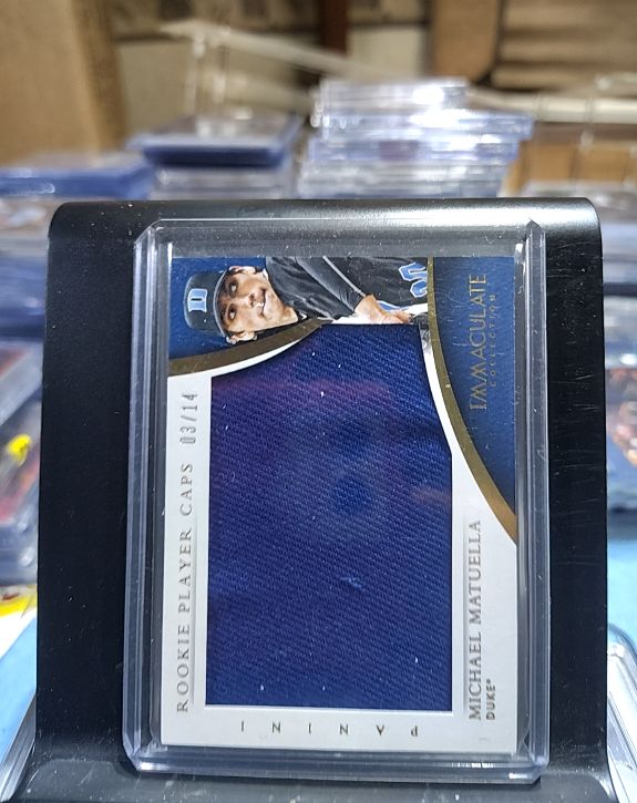 2017 Panini Immaculate Collection #03/14 Michael Matuella Rookie Player Caps — front