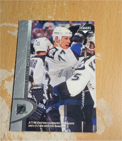 1996 Upper Deck #337 Chris Gratton — front