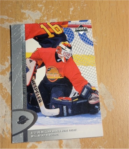 1996 Upper Deck #348 Kirk McLean — front