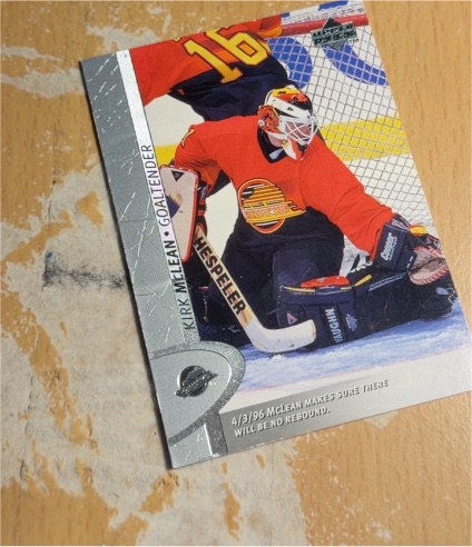 1996-97 Upper Deck #348 Kirk McLean — front