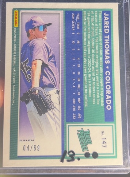 2025 Panini Donruss #147 Jared Thomas — front