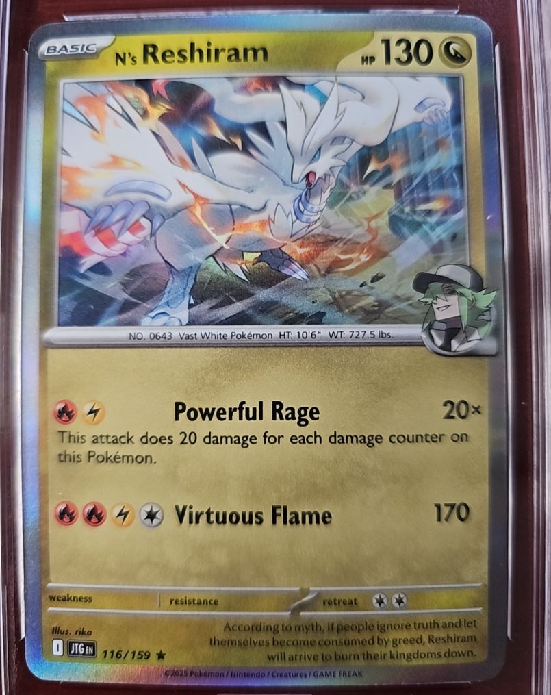 2025 Pokémon N's Reshiram #116/159 Journey Together — front