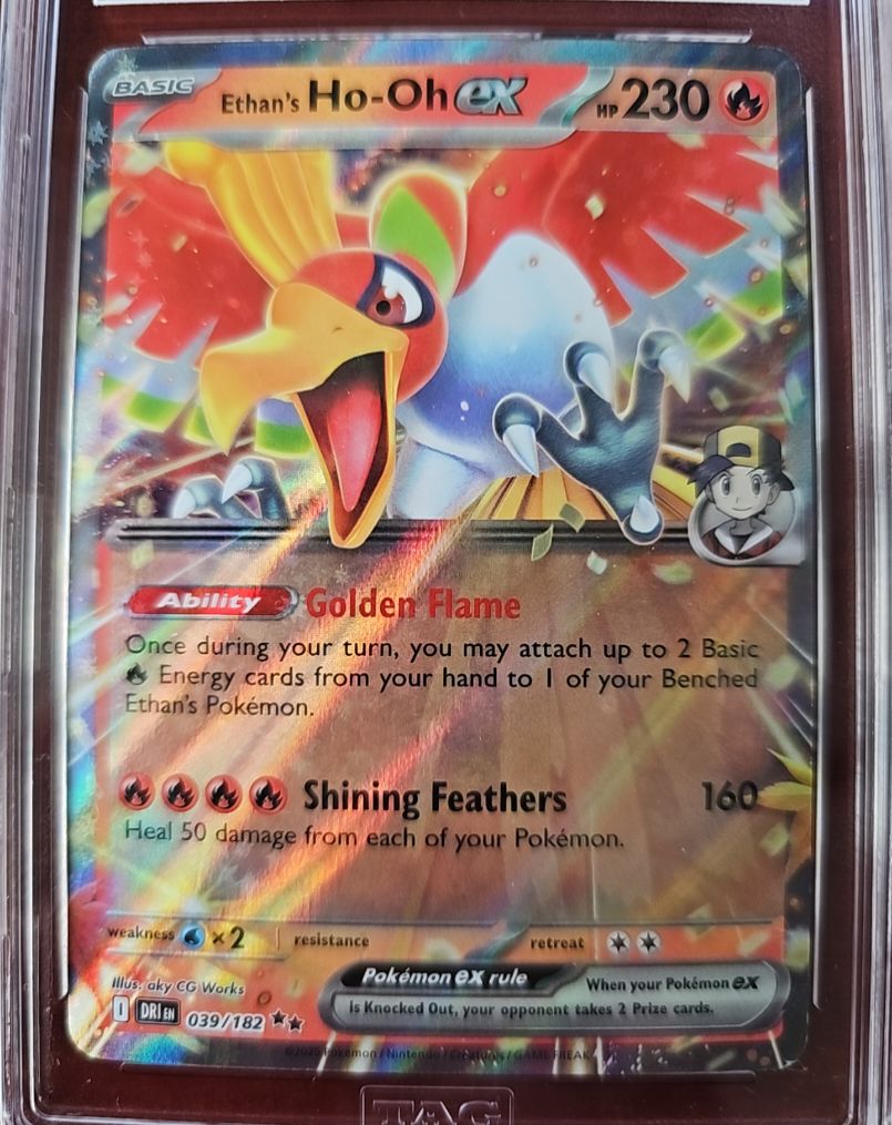 2025 Pokemon Ethan's Ho-Oh ex #039/182 Sv10: Destined Rivals — front