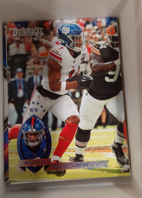 2025 Panini Donruss #37 Malik Nabers Retro 1995 New York Giants — front