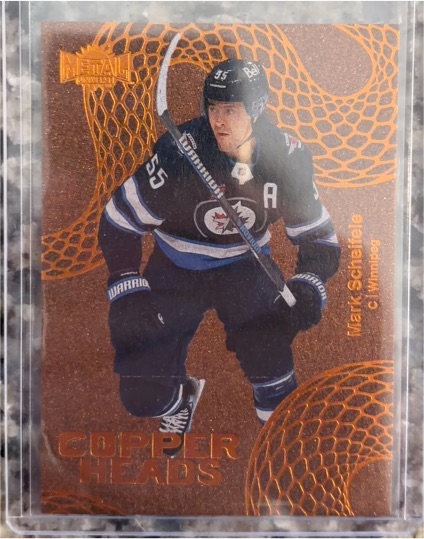 2025-26 Skybox Metal Universe Copper Heads Mark Scheifele — front