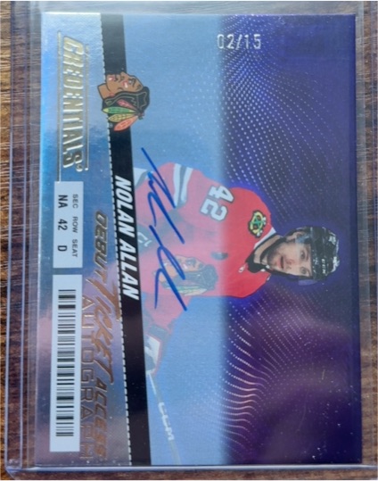 2024-25 Upper Deck Credentials #109 Nolan Allan — front