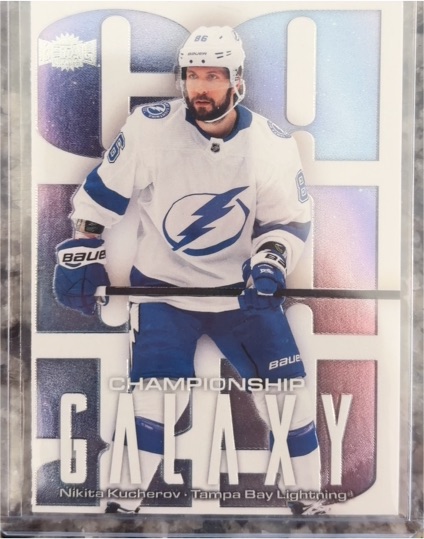 2025-26 Skybox Metal Universe Championship Galaxy #CG-10 Nikita Kucherov — front