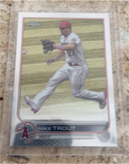 2022 Topps Chrome #200 Mike Trout — front