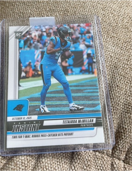 2025 Panini Instant NFL #143 Tetairoa McMillan — front