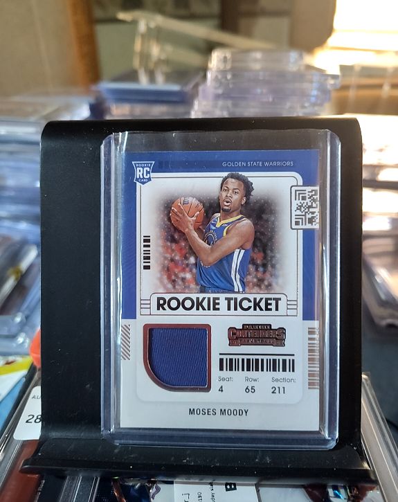 2021-22 Panini Contenders Rookie Ticket Swatches #RTS-MMO Moses Moody — front