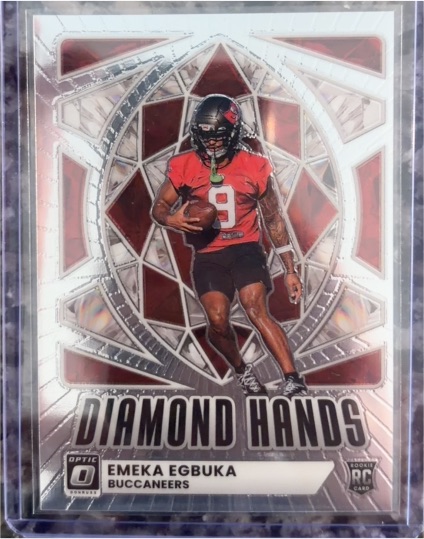 2025 Donruss Optic #4 Emeka Egbuka Diamond Hands — front