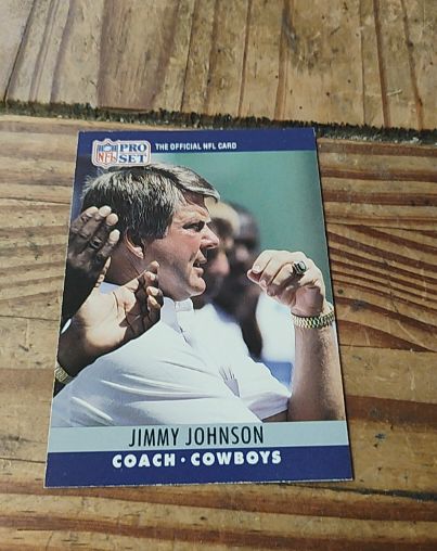 1990 Pro Set #85 Jimmy Johnson — front