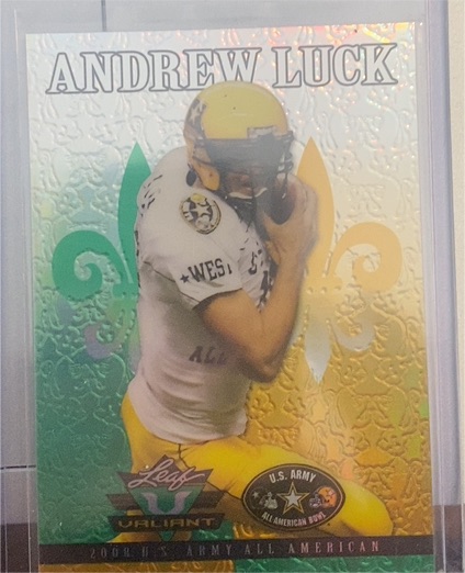 2012 Leaf Valiant #AL1 Andrew Luck — front