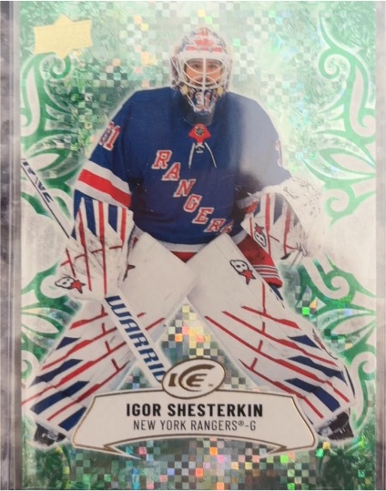 2024-25 Upper Deck Ice #46 Igor Shesterkin Emerald Green — front