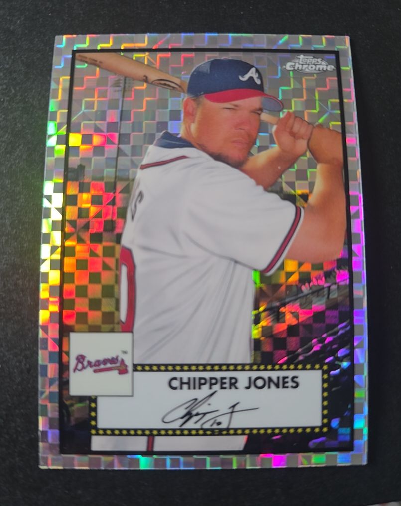 2021 Topps Chrome Platinum Anniversary #680 Chipper Jones — front