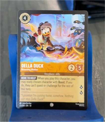 2024 Disney Lorcana Whispers in the Well #22 Della Duck Returning Mother — front