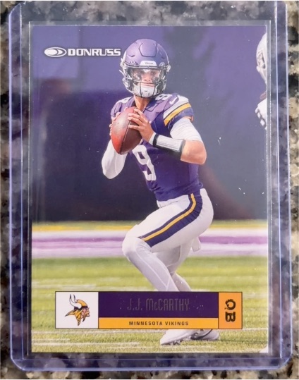 2025 Panini Donruss Retro #R05-JMC J.J. McCarthy — front