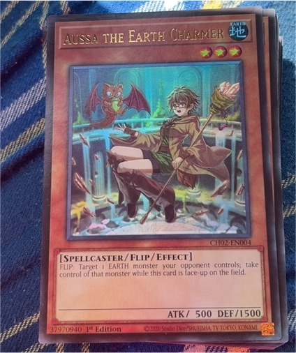 2020 Yu-Gi-Oh! CH02-EN004 Aussa the Earth Charmer — front