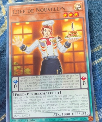 2020 Yu-Gi-Oh! Duelist's Advance #DUAD-EN023 Chef de Nouvelles — front